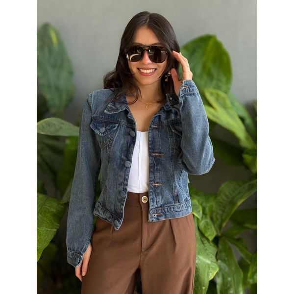 Jaqueta Jeans 0323 LAVAGEM ESCURA 