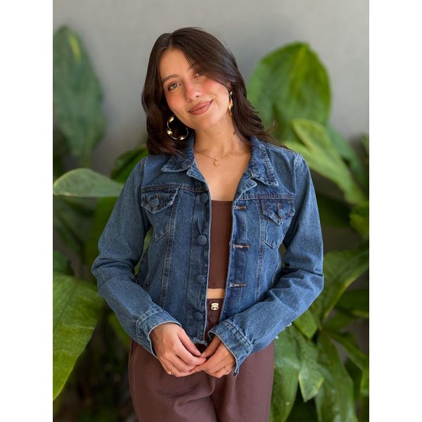 Jaqueta Jeans 0320 LAVAGEM ESCURA 