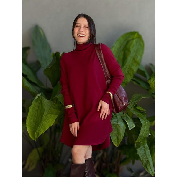 Vestido Tricot Lara VINHO