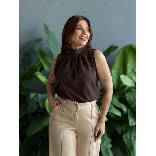 Blusa Geise Cavada MARROM