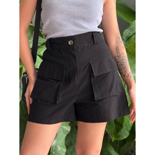 Shorts Cargo Glaucia PRETO