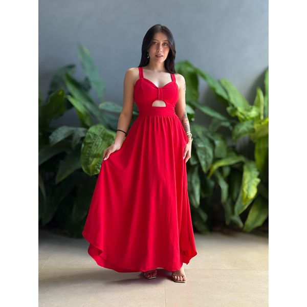 Vestido Longo Maria VERMELHO