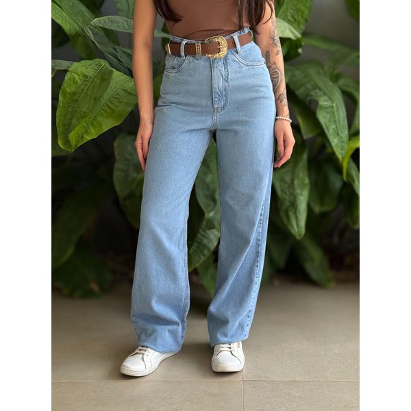 Calça Jeans Wide Legg Cherry 06 LAVAGEM CLARA 