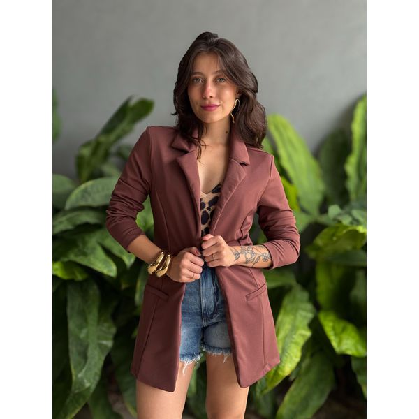 Blazer Ponto Roma Plus MARROM