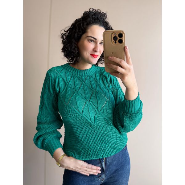 Blusa em Tricot Monique VERDE BANDEIRA