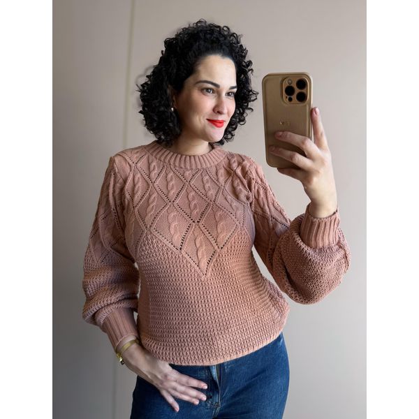 Blusa em Tricot Monique BEGE