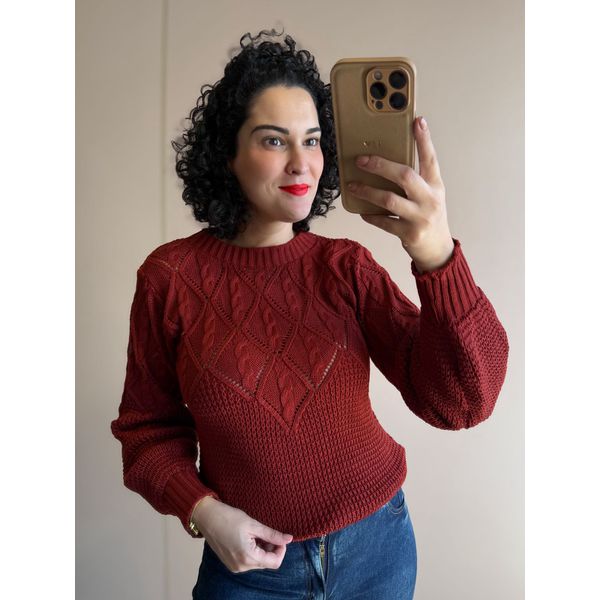 Blusa em Tricot Monique TERRACOTA