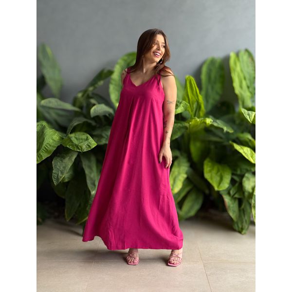 Vestido Longo Sabrina ROSA PINK