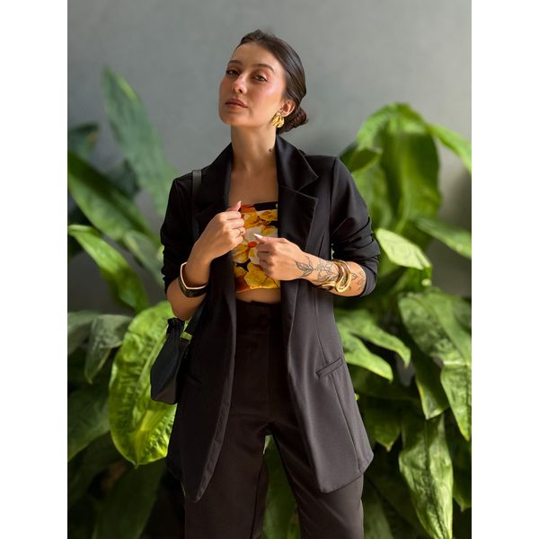 Blazer Ponto Roma PRETO