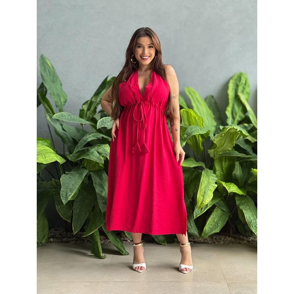 Vestido Midi Camila VERMELHO