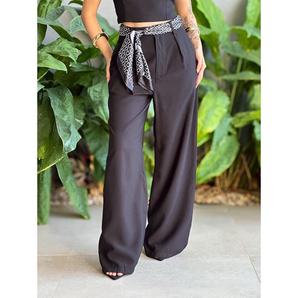 Calça Pantalona Franciele PRETO