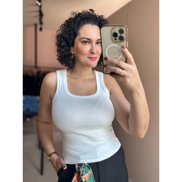 Regata Rita Malha Ribana OFF WHITE