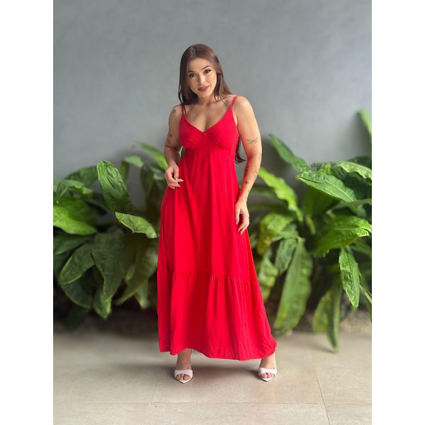 Vestido Longo Ester VERMELHO