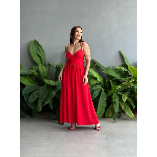 Vestido Longo Mariane VERMELHO