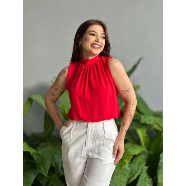 Blusa Geise Cavada VERMELHO.