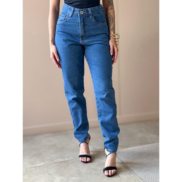 Calça Mom Nexxo 17 LAVAGEM ESCURA 