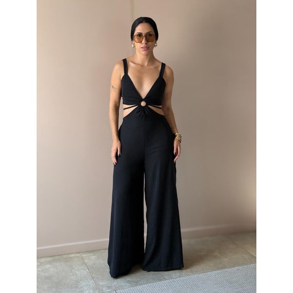 Macacão Longo Maju PRETO