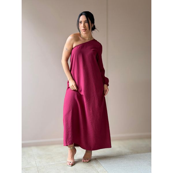 Vestido Elis Nula Manga VINHO
