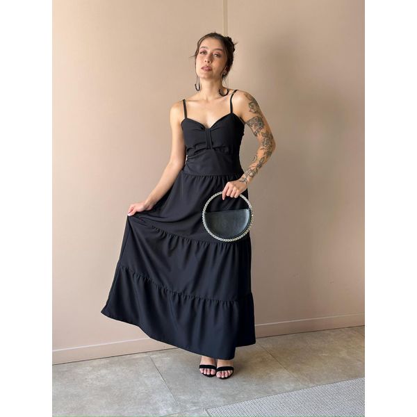 Vestido Midi Fatima PRETO