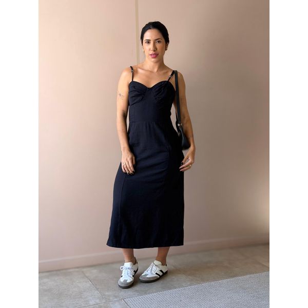 Vestido Midi Aurora PRETO