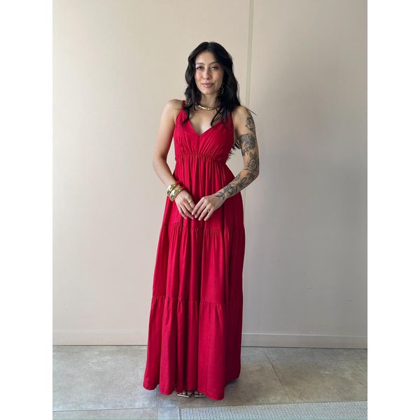Vestido Midi Ivana VERMELHO