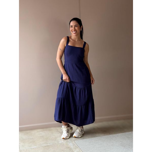 Vestido Midi Marcela AZUL MARINHO