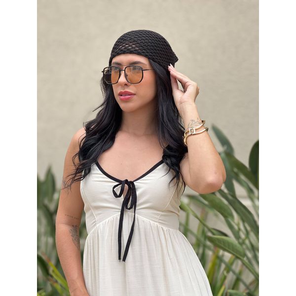 Lenço em Linha PRETO