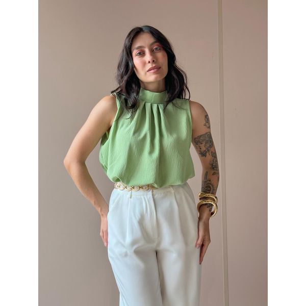 Blusa Geise Cavada VERDE MENTA
