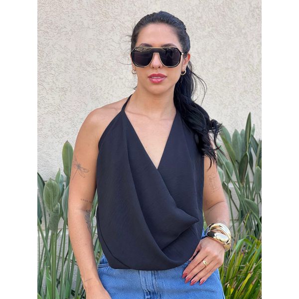 Blusa Multiformas de Amarração PRETO