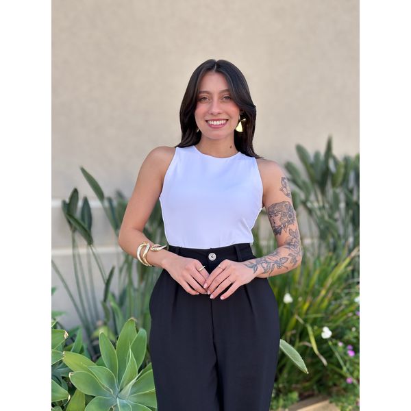 Body Cibele em Poliamida BRANCO