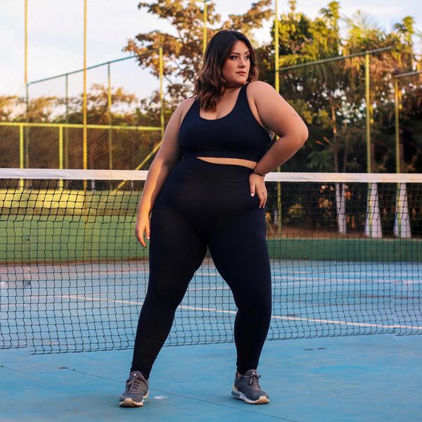 Calça Legging Cós Largo K2B Plus Size PRETO