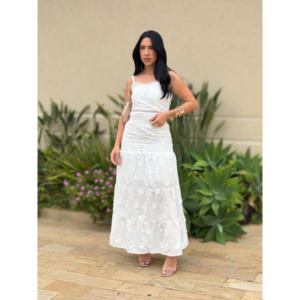 Conjunto Darla Bordado OFF WHITE