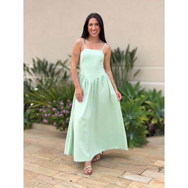 Vestido Midi Moana VERDE CLARO