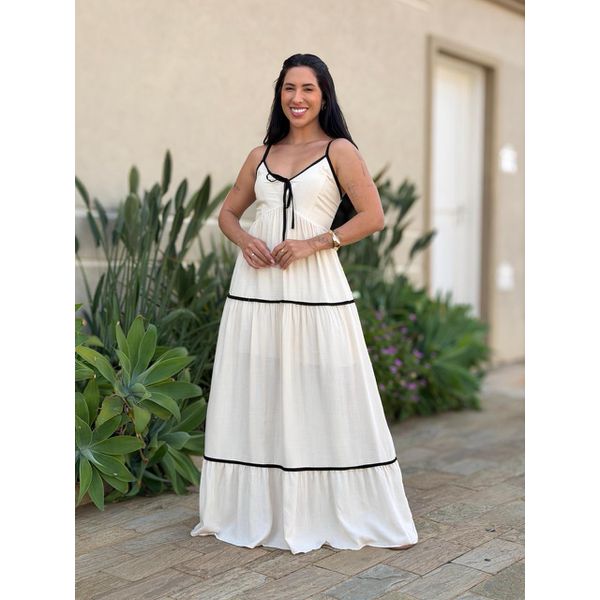 Vestido Longo Maristela CREME