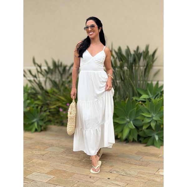 Vestido Midi Gabriela OFF WHITE