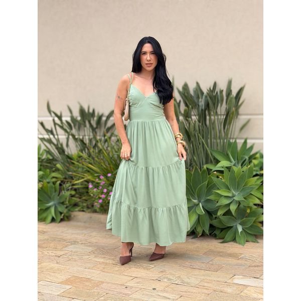 Vestido Midi Gabriela VERDE MENTA