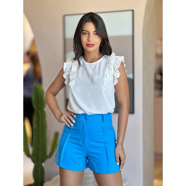 Short azul on sale celeste