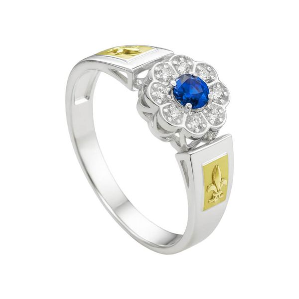 Anel em Prata Formatura Pedagogia Flor Delicado