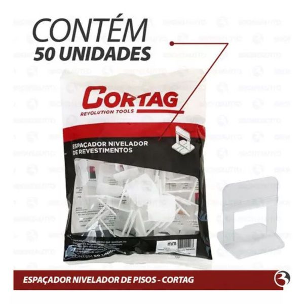 Espaçador Nivelador 1.0mm Com 50un