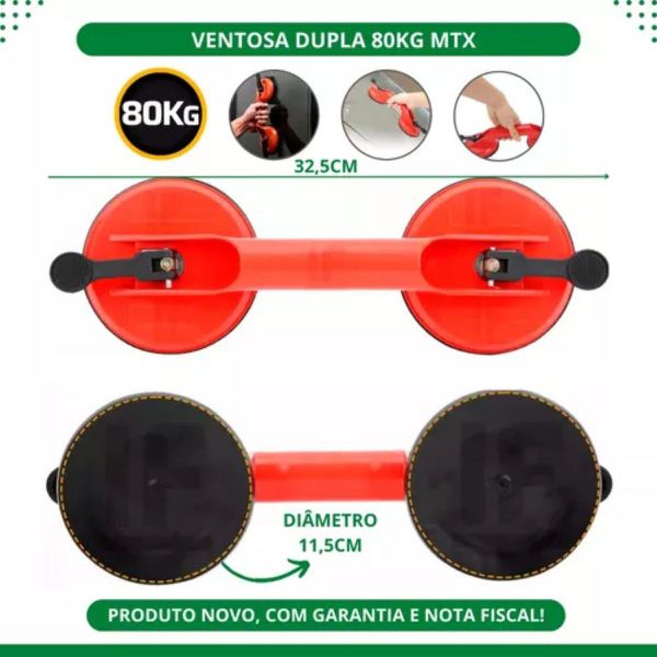 Ventosa Dupla Para Piso