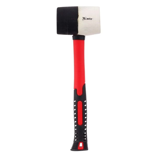 Martelo Borracha 450g Preto/Branco