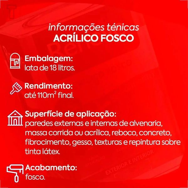 Tinta Latex 18l Branco Fosco