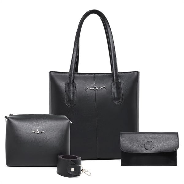 Bolsa Feminina Lorena Rodrigues Lançamento Preto Vermelho