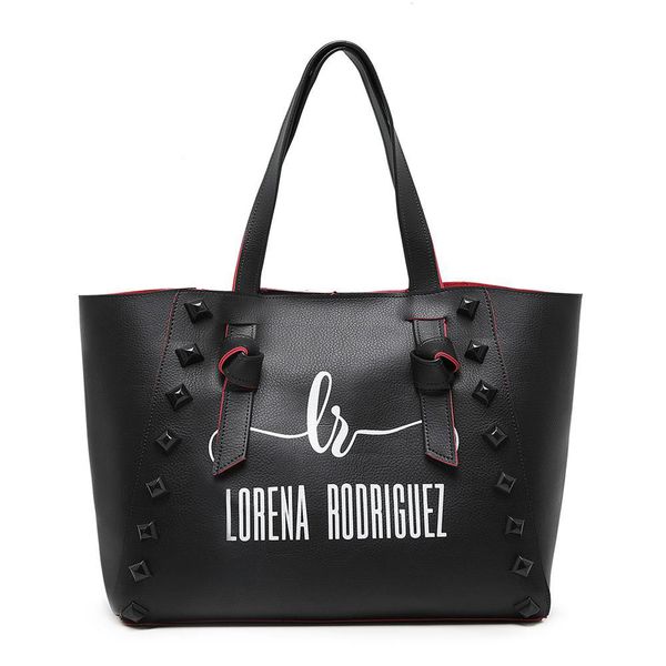 Bolsa Sacola Lr - Preta e Vermelha