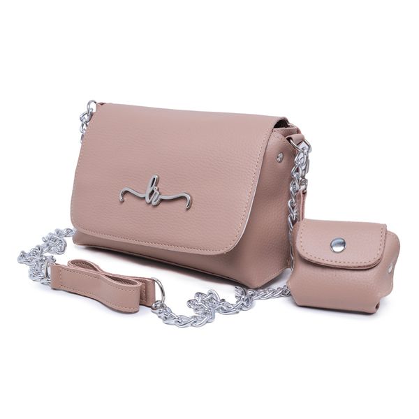Bolsa Carteira Feminina Com Alça Nude Liso