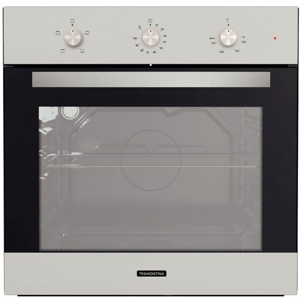 FORNO ELÉTRICO TRAMONTINA INOX F4 EM AÇO INOX 4 FUNÇÕES 71 L