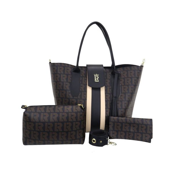 Bolsa Feminina Shopper Ecobag Kit + Necessaire +carteira 012