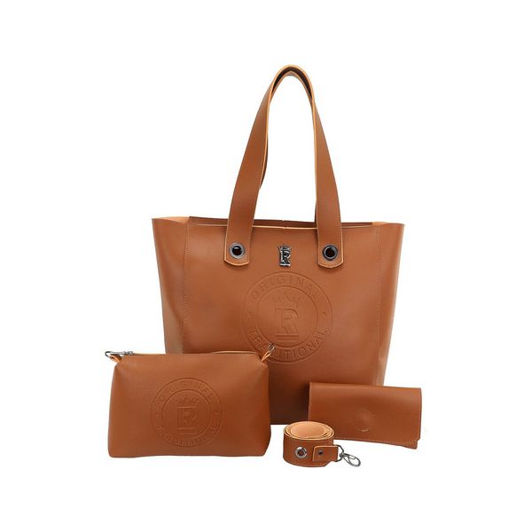 Bolsa Feminina Shopper Original+carteira + Necessaire Kit 03