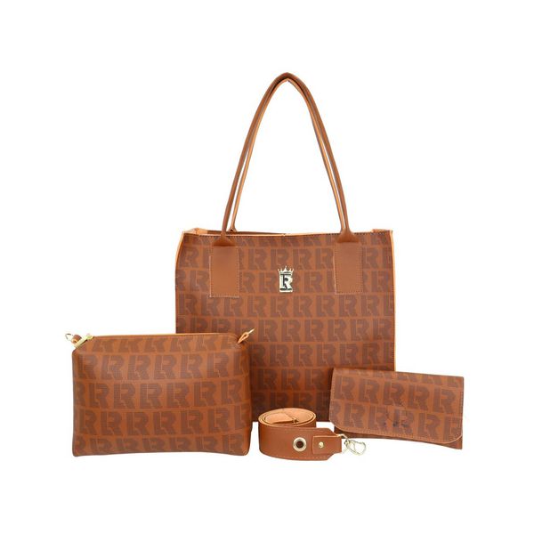 Bolsa Feminina Tote Estilo Kit + Carteira + Necessaire 09