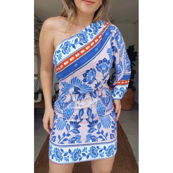 Vestido Ombro S Tucano Em Flor Estampado